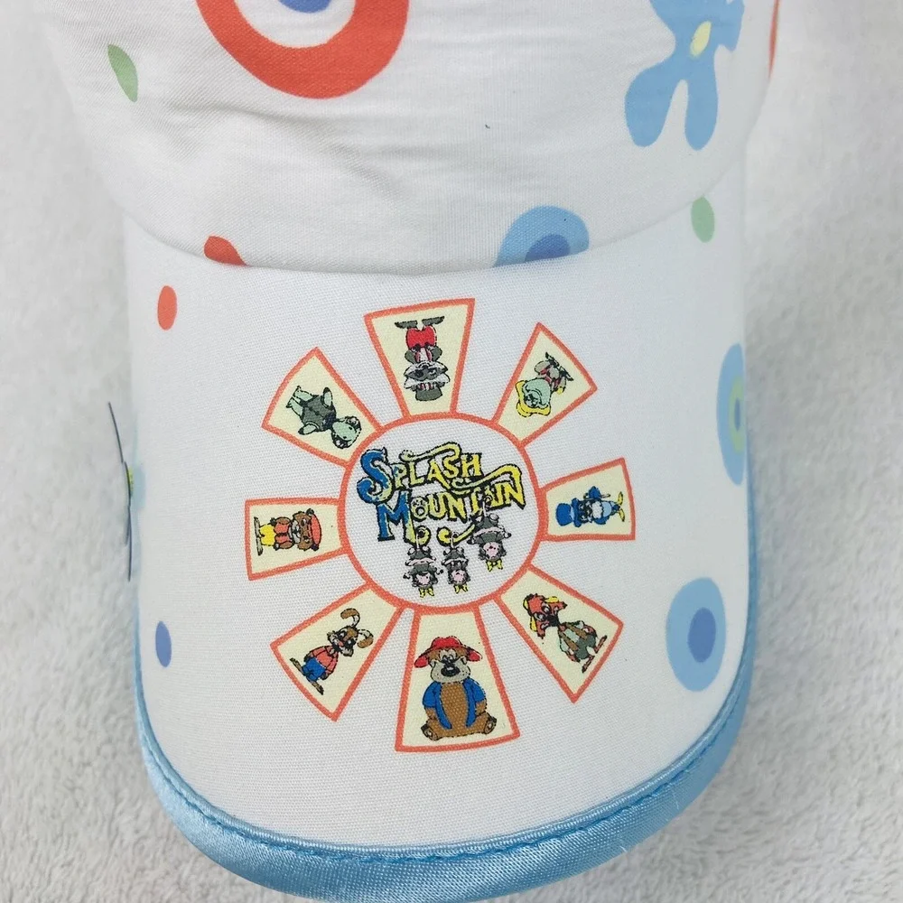 Vintage Walt Disney World Splash Mountain Sun Visor Hat Brer Bear Rabbit Fox